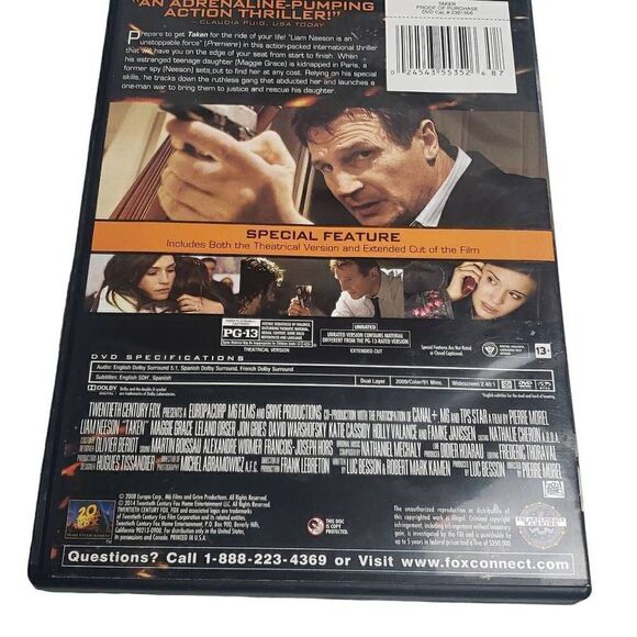 Taken DVD - Picture 2 of 4